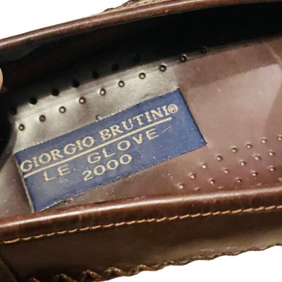 Giorgio Brutini Brown Monocle Kiltie Tassel Loafers - Size 8.5. - Picture 10 of 11